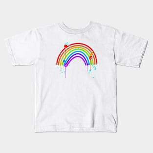 Paint Splatter Rainbow Kids T-Shirt